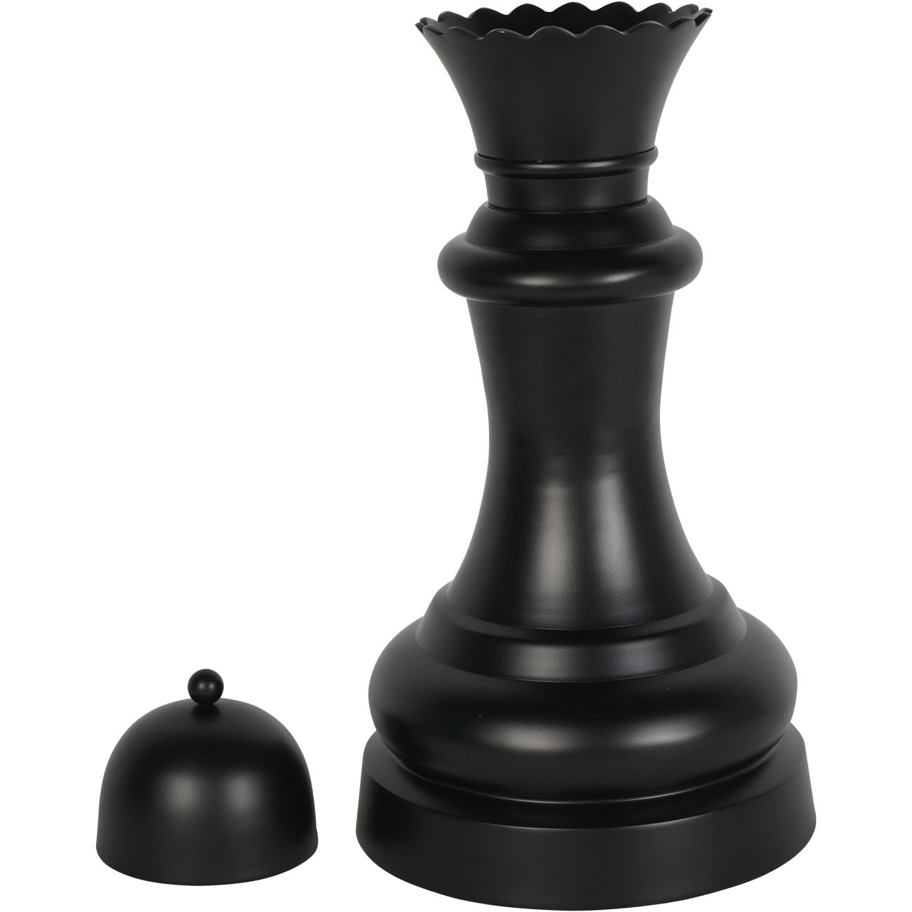 Chess Piece Black Queen Sculpture | Extra Large